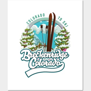 Breckenridge, Colorado Vintage ski logo Posters and Art